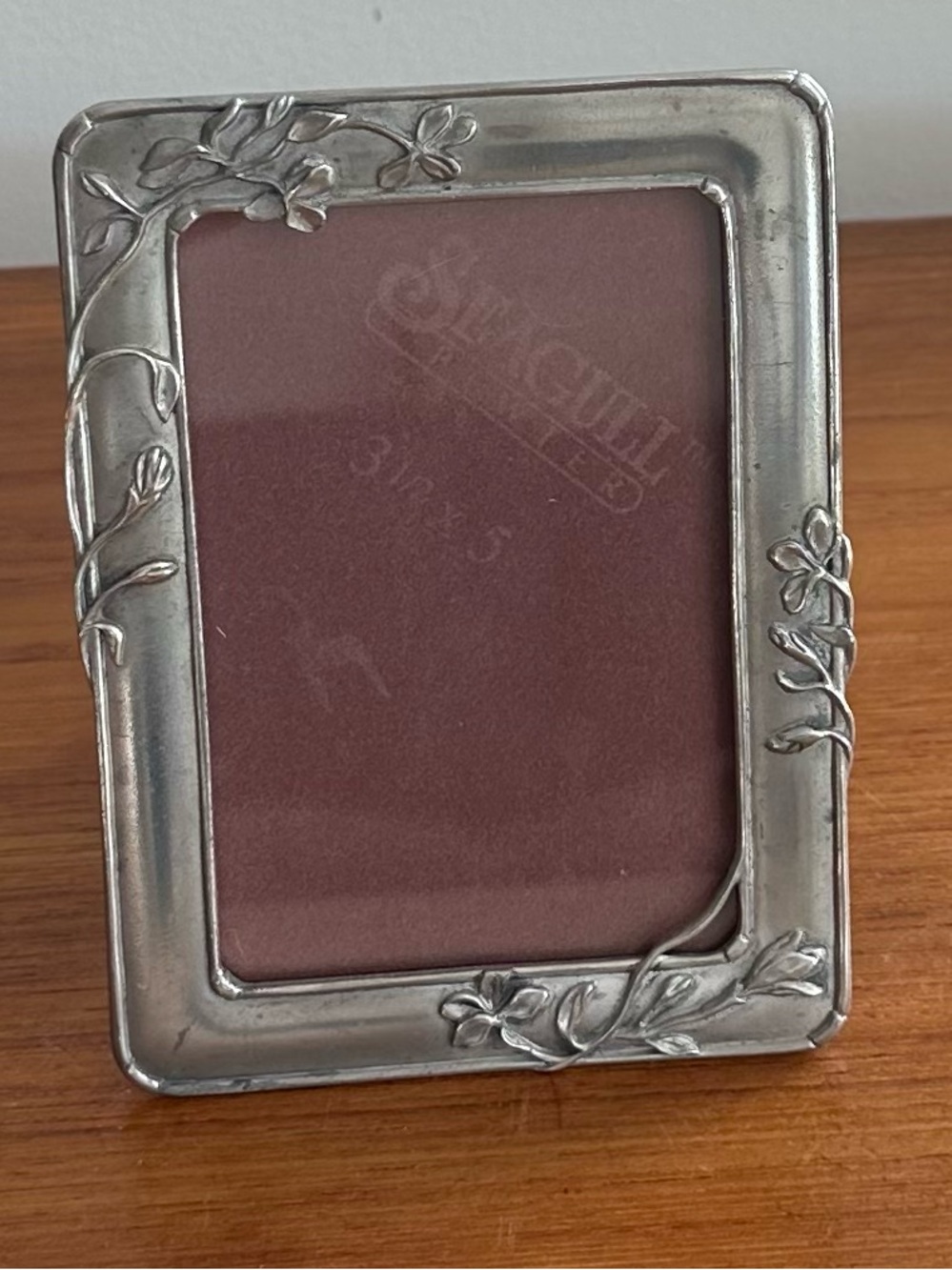 VTG 1993 | SEAGULL PEWTER SILVER COLOURED FRAME | ART DECO ART NOUVEAU | 3.5x4.5